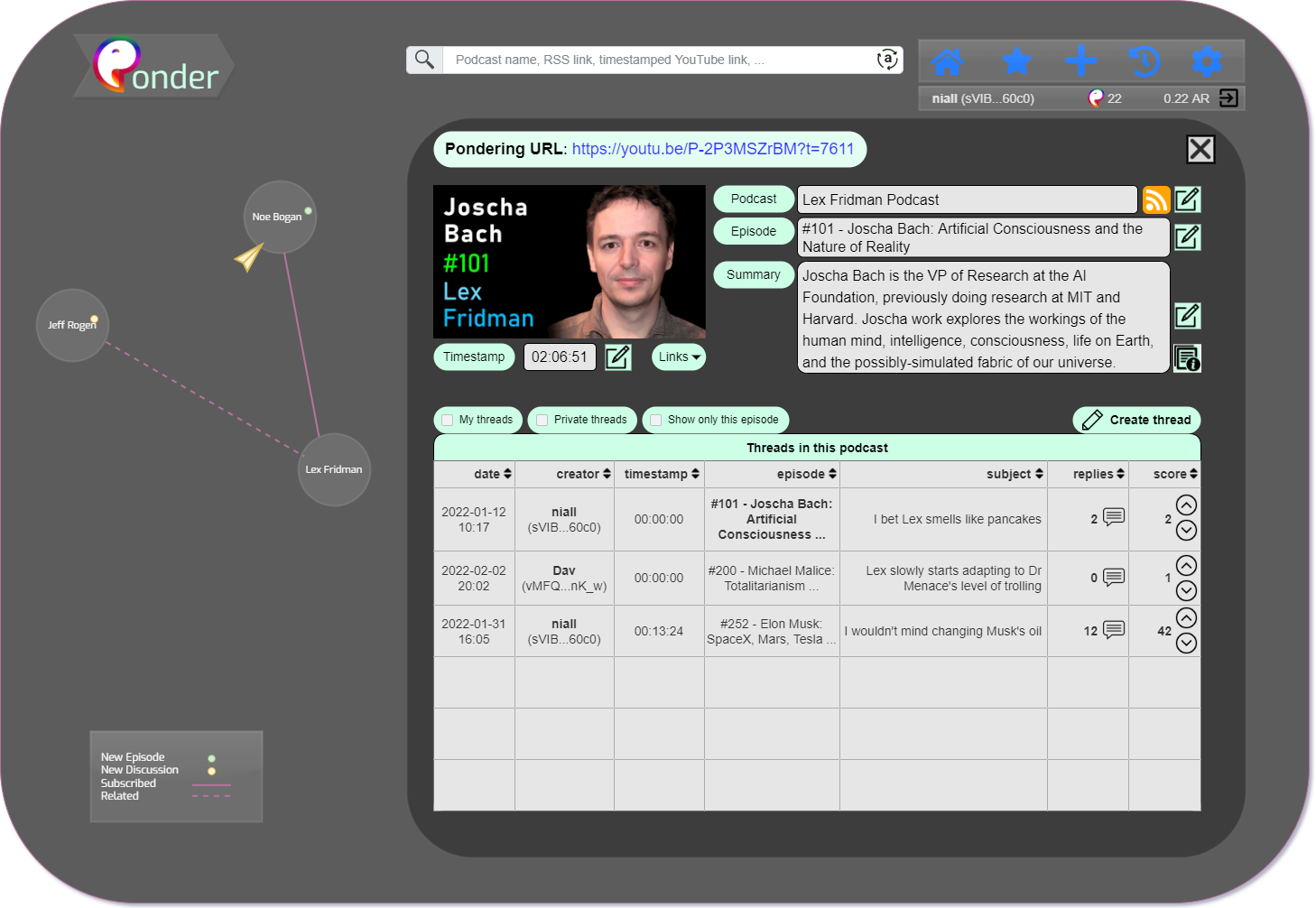 Ponder YouTube URL Wrapper